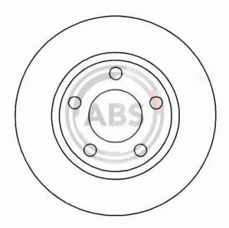 Тормозной диск передний невентилируемый A.B.S. 16293