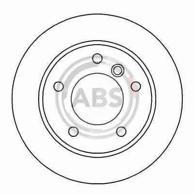Тормозной диск задний вентилируемый A.B.S. 16339 (фото 1)
