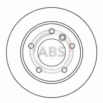 Тормозной диск задний вентилируемый A.B.S. 16339