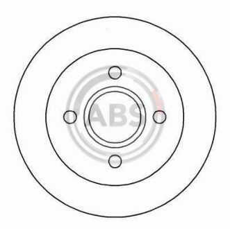 Тормозной диск задний невентилируемый A.B.S. 16375