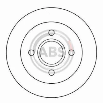 Тормозной диск задний невентилируемый A.B.S. 16375