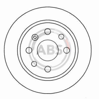 Тормозной диск задний невентилируемый A.B.S. 16488