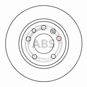 Тормозной диск задний невентилируемый A.B.S. 16489