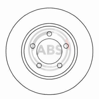 Тормозной диск задний невентилируемый A.B.S. 16569