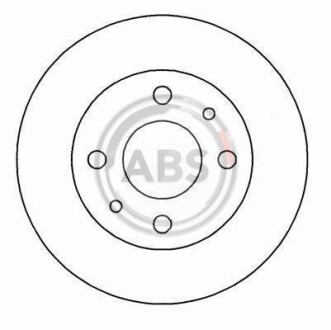 Тормозной диск передний вентилируемый A.B.S. 16595