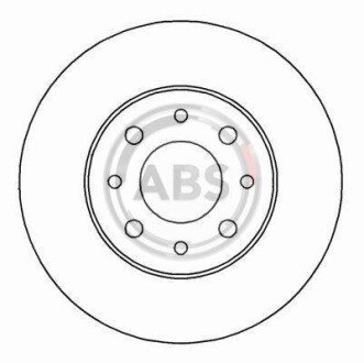 Тормозной диск передний вентилируемый A.B.S. 16904