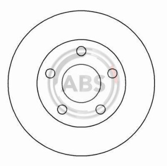 Тормозной диск передний вентилируемый A.B.S. 16916