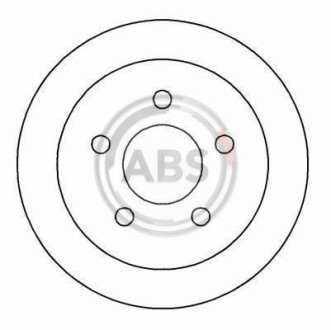 Тормозной диск задний невентилируемый A.B.S. 16917