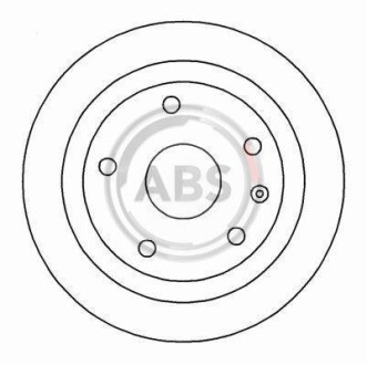 Тормозной диск задний невентилируемый A.B.S. 16925