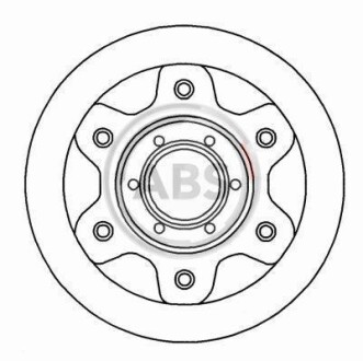 Тормозной диск передний невентилируемый A.B.S. 16943