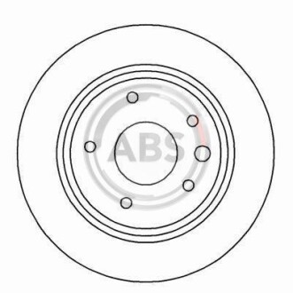 Тормозной диск задний вентилируемый A.B.S. 16999