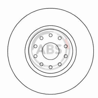 Тормозной диск передний вентилируемый A.B.S. 17014