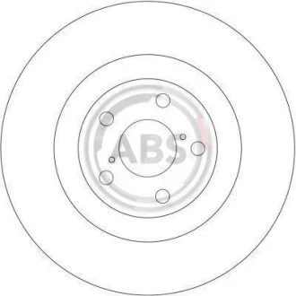Тормозной диск передний вентилируемый A.B.S. 17020