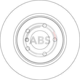 Тормозной диск задний вентилируемый A.B.S. 17026