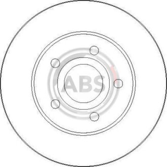 Тормозной диск передний вентилируемый A.B.S. 17032