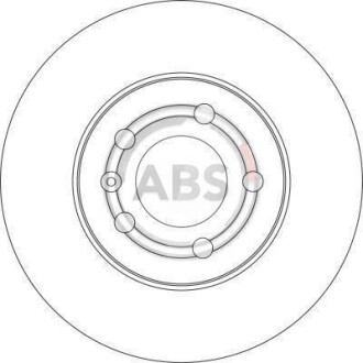Тормозной диск задний вентилируемый A.B.S. 17059