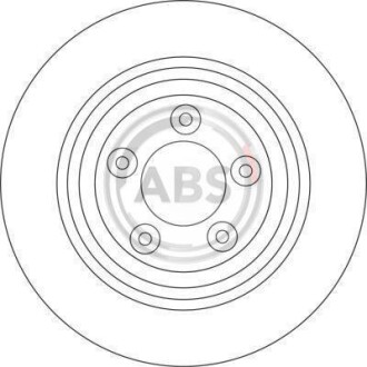 Тормозной диск задний вентилируемый A.B.S. 17078