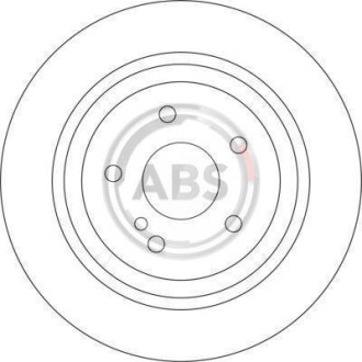 Тормозной диск задний вентилируемый A.B.S. 17113