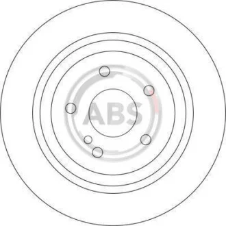 Тормозной диск задний вентилируемый A.B.S. 17113