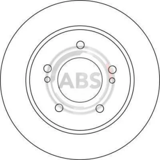 Тормозной диск задний невентилируемый A.B.S. 17139