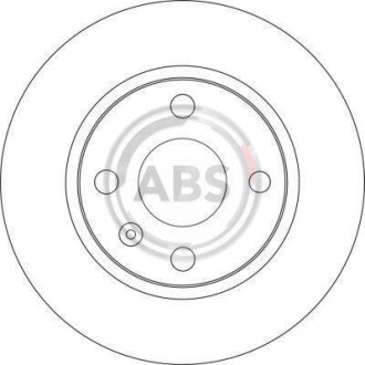 Тормозной диск задний невентилируемый A.B.S. 17149