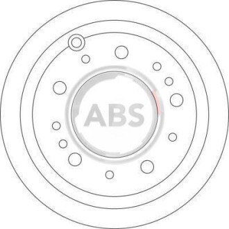 Тормозной диск задний вентилируемый A.B.S. 17174