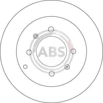 Тормозной диск задний невентилируемый A.B.S. 17207