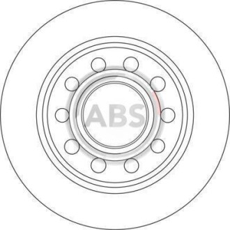 Тормозной диск передний вентилируемый A.B.S. 17239