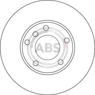 Тормозной диск передний вентилируемый A.B.S. 17335