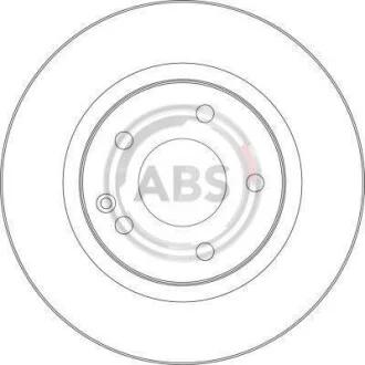 Тормозной диск передний вентилируемый A.B.S. 17365