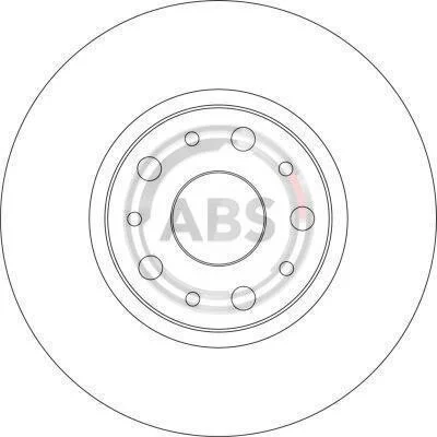 Тормозной диск задний вентилируемый A.B.S. 17387 (фото 1)