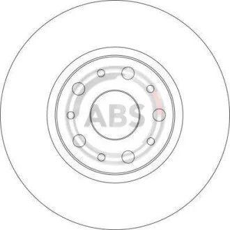 Тормозной диск задний вентилируемый A.B.S. 17387