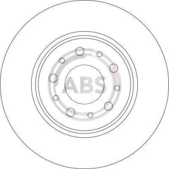 Тормозной диск задний невентилируемый A.B.S. 17411
