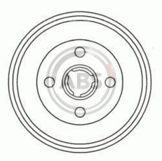 Тормозной барабан задний A.B.S. 2326-S