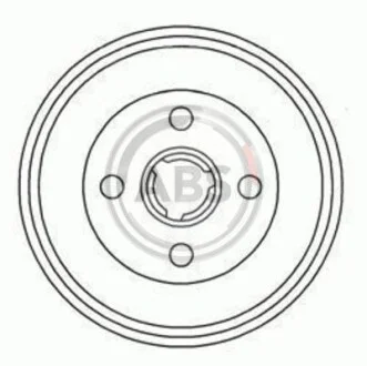 Тормозной барабан задний A.B.S. 2326-S