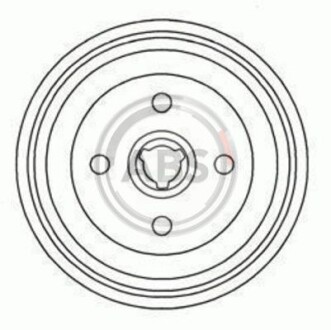 Тормозной барабан задний A.B.S. 2328-S