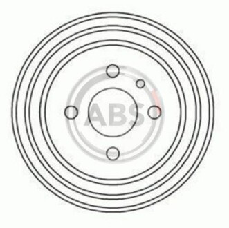 Тормозной барабан задний A.B.S. 2373-S