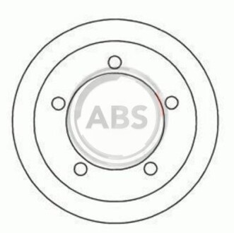 Тормозной барабан задний A.B.S. 2405-S