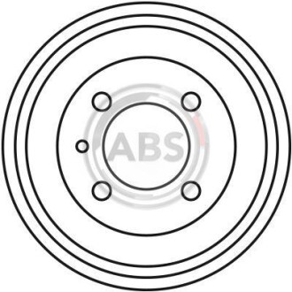 Тормозной барабан задний A.B.S. 2706-S