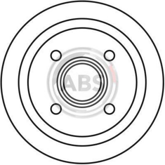 Тормозной барабан задний A.B.S. 2739-S