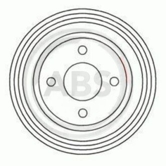 Тормозной барабан задний A.B.S. 3344-S