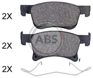 Тормозные колодки дисковые, комплект A.B.S. 35082