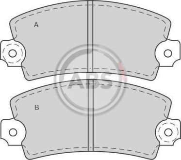 Тормозные колодки дисковые, комплект A.B.S. 36042/2