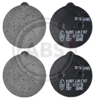 Тормозные колодки дисковые, комплект A.B.S. 36116