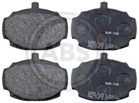 Тормозные колодки дисковые, комплект A.B.S. 36208