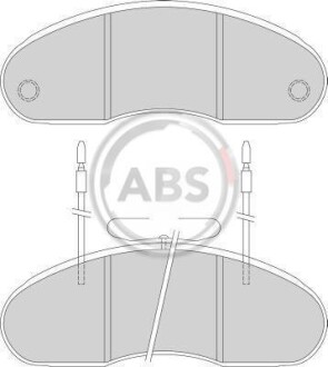 Тормозные колодки дисковые, комплект A.B.S. 36877