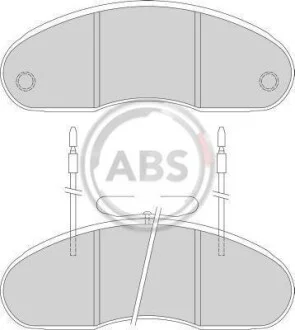 Тормозные колодки дисковые, комплект A.B.S. 36877