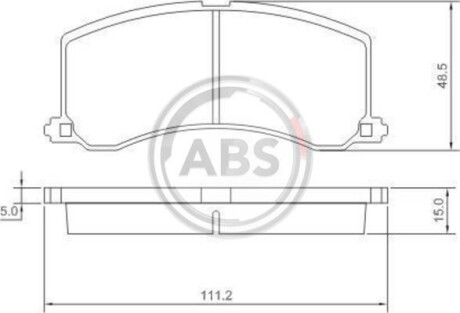 Тормозные колодки дисковые, комплект A.B.S. 36960