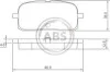 Тормозные колодки дисковые, комплект A.B.S. 37233 (фото 1)