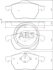 Комплект тормозних колодок, дисковий тормоз A.B.S. 37514 (фото 1)